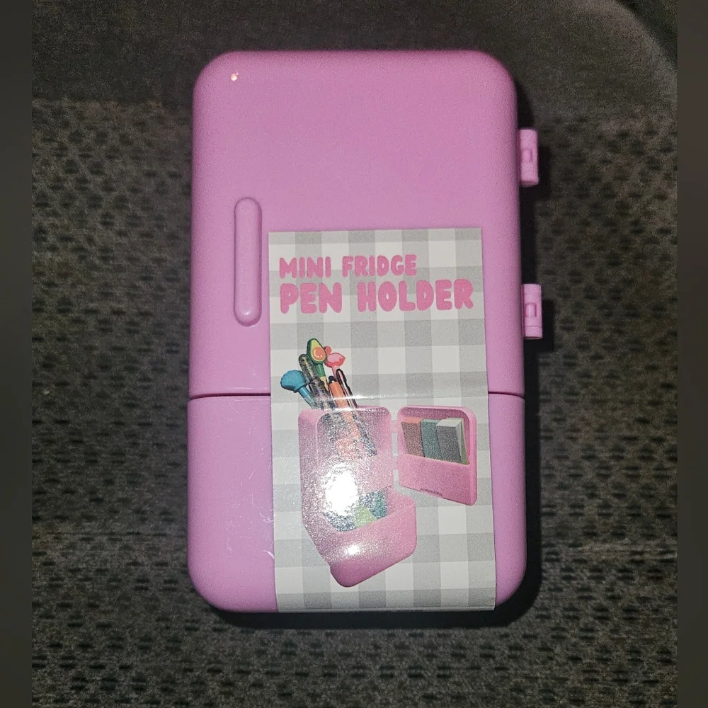 Mini Fridge Pen Holder (Or Makeup Brush Holder) *New* In Pink